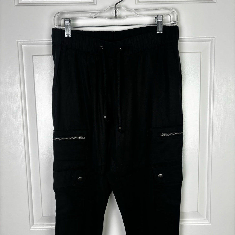 Banana Republic Women's Black Tencel Cargo Joggers Size Small Petite - Picture 6 of 12